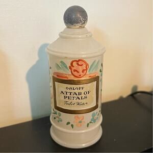 Vintage 4.5" Orloff Attar of Petals Toilet Water Perfume Bottle - Empty